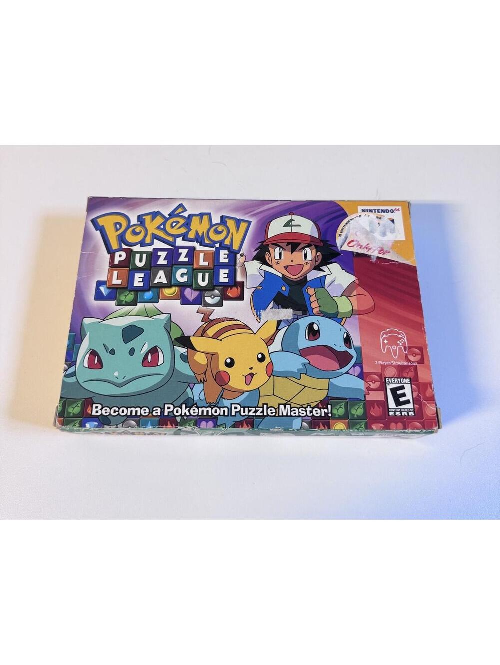Pokemon Puzzle League Nintendo 64 Video Game Cart + Box Tested